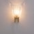 Mid-Century Modern Italian Murano Iridescent Glass and Brass Wall Sconces, 1990, Set of 2 For Sale - Image 3 of 10