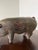 Wood Folk Art Carved Wooden Pig Sculpture With Patinated Finish For Sale - Image 7 of 10