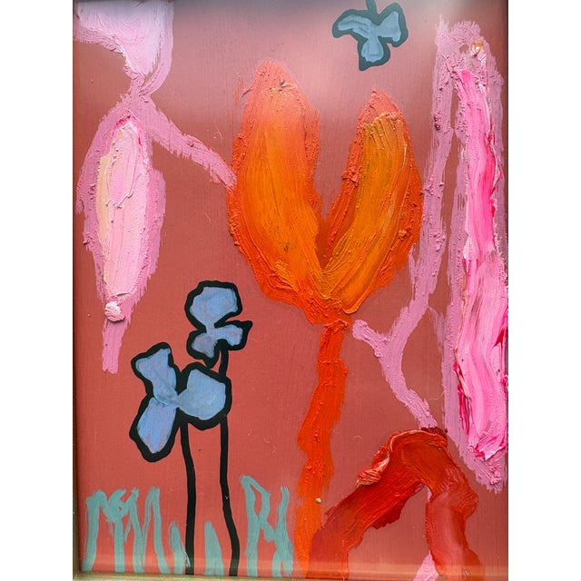 Delightful acrylic painting by AK Hardeman on painting showing her usual energy and masterful sense of color and movement....