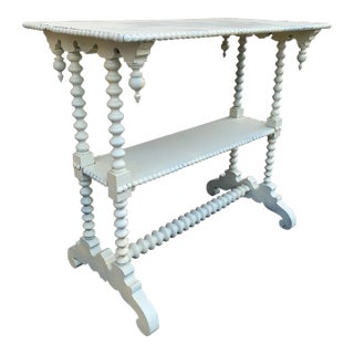 Late 19th Century American Victorian Painted Walnut Side Table For Sale