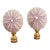 Gorgeous Coastal Purple Sea Shells Lamp Finials For Sale