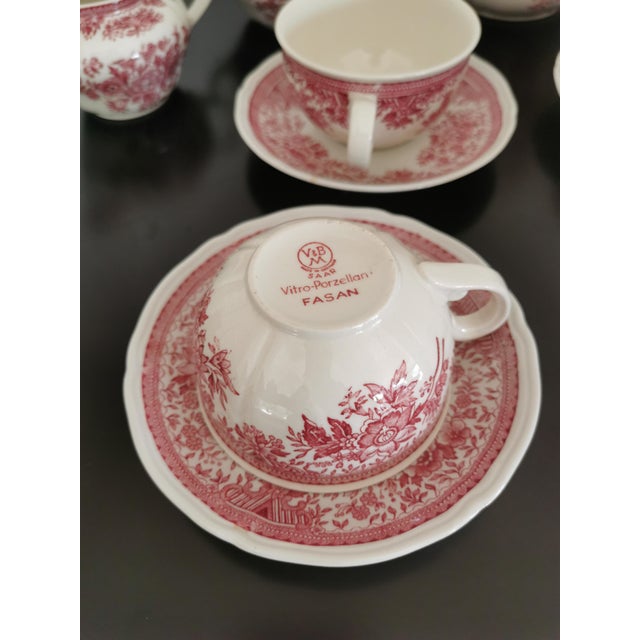 Fasan Tea Set from Villeroy & Boch, 1950s, Set of 10 For Sale - Image 13 of 15