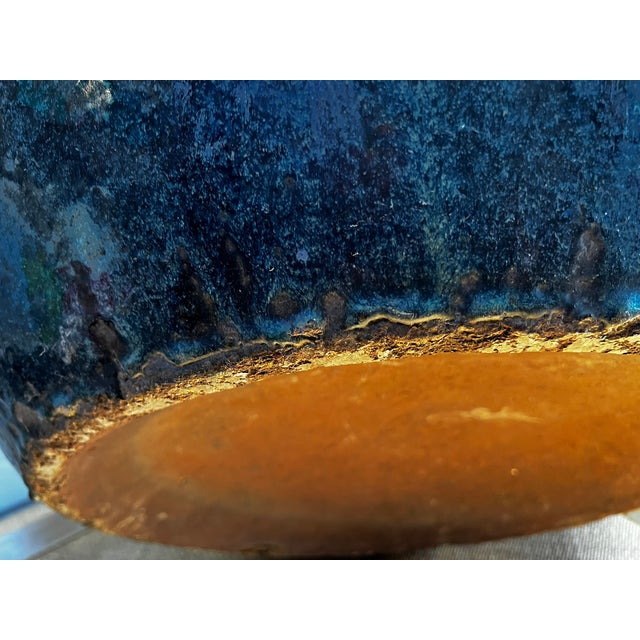 Antique Yixing Blue Flambe Glazed Stoneware Pot For Sale - Image 11 of 15