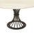 Modern Kreiss Trieste Collection 60" Round Travertine & Wrought Iron Center or Dining Table For Sale - Image 11 of 14