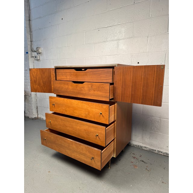 Mid-Century Highboy Dresser Designed by John Cameron for Distinctive Furniture For Sale - Image 10 of 18