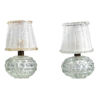 Table Lamps by Barovier & Toso, 1940s, Set of 2 For Sale