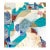 Contemporary Abstract Acrylic on Canvas "Skopelos 4: Chora" by Jessica Snow For Sale