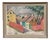 Gustaf Börtner Zandt, Houses and Trees, 1950s, Oil Painting on Canvas, Framed For Sale