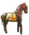 Wood 1950s Vintage Pair of Tall Solid Wood Carved Horse Sculptures With Copper and Brass Accents For Sale - Image 7 of 12
