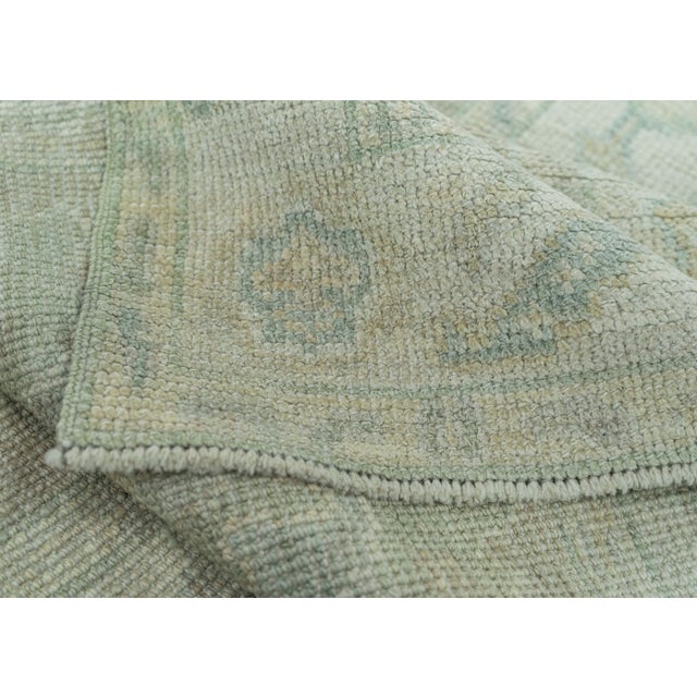 Turkish Oushak Rug 2'6" x 10'1" #19239 For Sale In Houston - Image 6 of 8