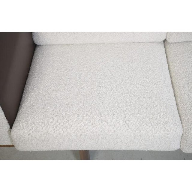 Wood GE236 Sofa by Hans J. Wegner in Bouclé Upholstery from Dedar Milano, 1980s For Sale - Image 7 of 18