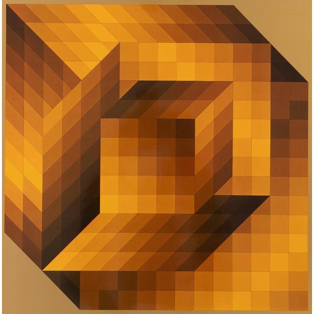Victor Vasarely (1906-1997) AXO-44 Heliogravure after a work by the artist On heavy paper, 41 x 41 cm (approx. 16 x 16...