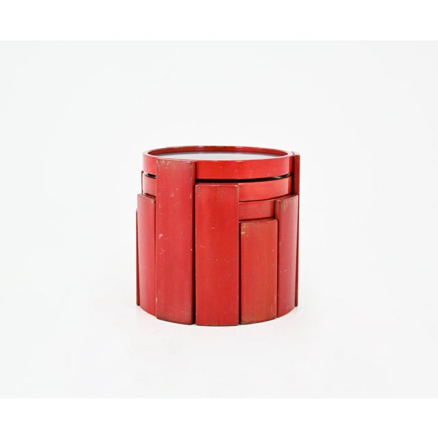 Mid-Century Modern Model 780 Nesting Tables by Gianfranco Frattini for Cassina, 1960s, Set of 4 For Sale - Image 3 of 14