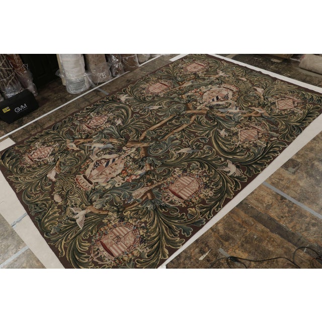 This 10x14 ode to Tudor flat weaves is the next addition to Rug & Kilim’s classic-style European collection. Handwoven in...
