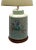Mid 20th Century Lamp Porcelain Jar With Asian Folk Art the Immortal Eight Design on Wooden Base For Sale - Image 9 of 11