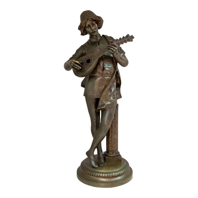 Paul Dubois "Le Chanteur Florentin" Bronze For Sale