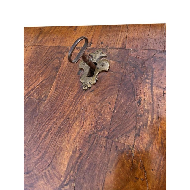 Wood Venetian Louis XV Walnut Office Secretary For Sale - Image 7 of 18