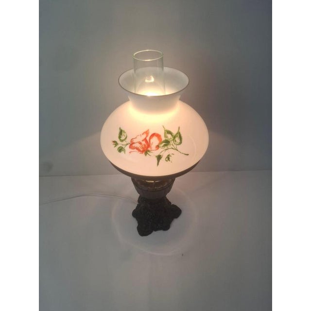 Mid-Century Modern Czech Cast Iron Glass Lamp, 1960 For Sale - Image 13 of 16