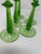 Antique Bohemian Green Air Twist Stem Cordial Glasses- Set of 5 For Sale In New York - Image 6 of 13