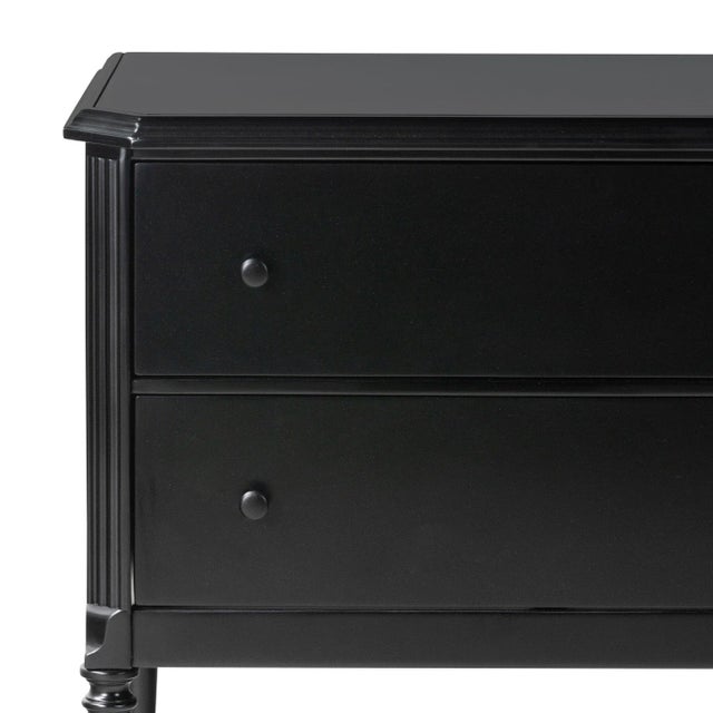 Four Hands Lendon French Inspired Black Iron Metal Nightstand For Sale - Image 10 of 12