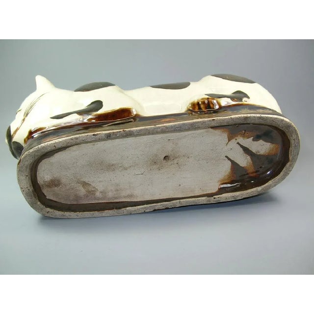 Antique Chinese Cizhou-Ware Ceramic 'Cat' Pillow For Sale - Image 9 of 11