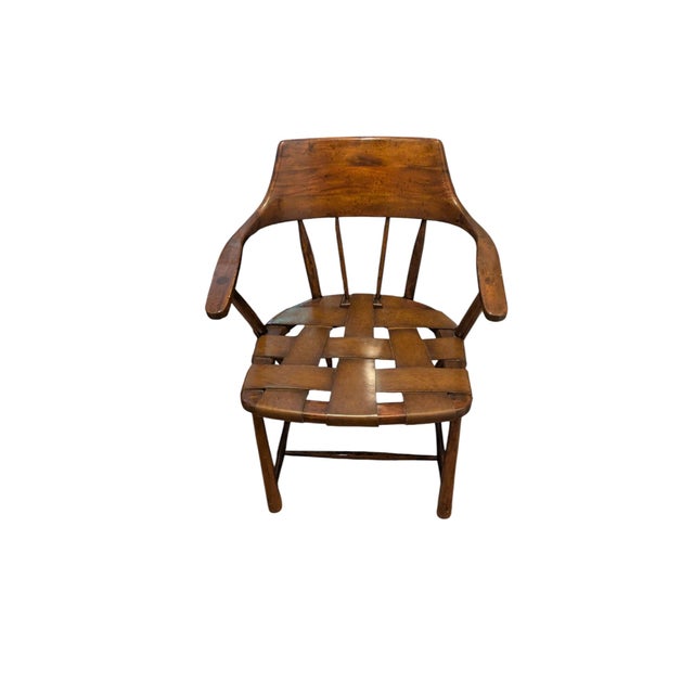 1950s Likely Wharton Esherik Captain's Chair For Sale - Image 4 of 9