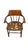 1950s Likely Wharton Esherik Captain's Chair For Sale - Image 4 of 9