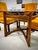 Dillingham Unmarked Four Dillingham Orange Dining Chairs With Casters For Sale - Image 4 of 5