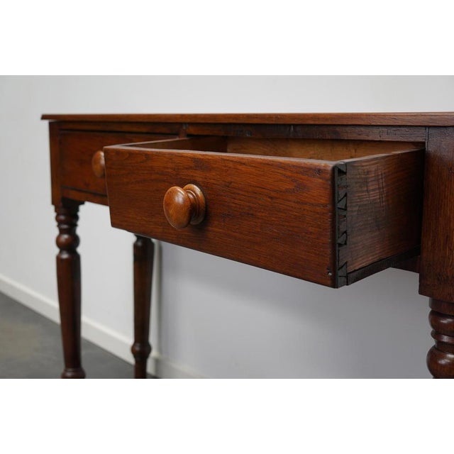 Victorian English Side Table in Oak, 1800s For Sale - Image 18 of 18