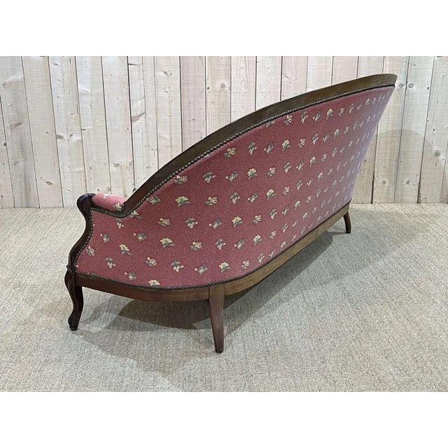 Napoleon III Sofa in Mahogany For Sale - Image 4 of 18