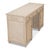 Reeded Pine Pedestal Desk in Stone Grey For Sale - Image 4 of 11