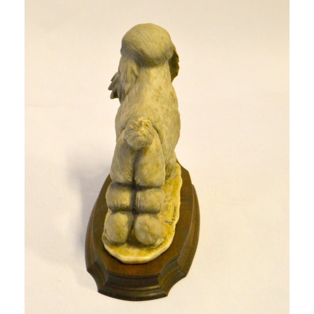 1980 Marked Giuseppe Armani Florence Poodle Animal Figurine Dog Sculpture Italy For Sale - Image 10 of 13