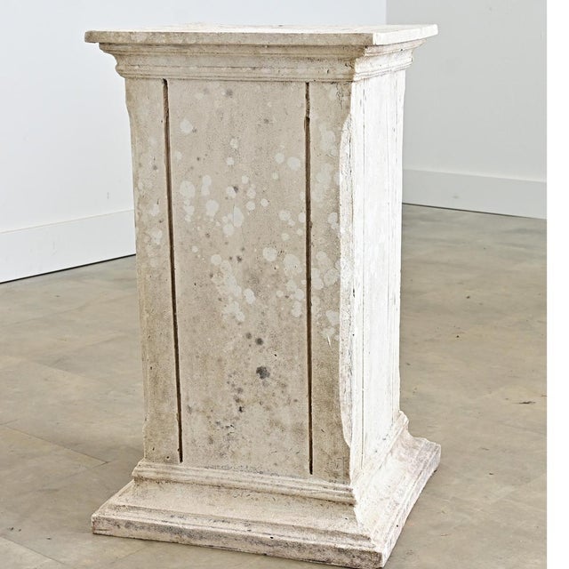 French 19th Century Pedestal with Plaster Finish For Sale In Baton Rouge - Image 6 of 8
