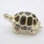 1980s Vintage Italian Handmade Sterling Silver 925 Enameled Turtle Figurine from Saturno, 1980s For Sale - Image 5 of 12