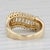 1.04ctw Baguette Diamond Ring 18k Yellow Gold Size 6.75 Contoured Band For Sale - Image 4 of 8