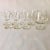 1960s Midcentury Clear Glass Monogram "F" Cocktail Set- 8 For Sale - Image 5 of 5