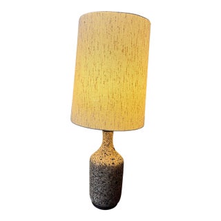 Midcentury Cork Table Lamp For Sale