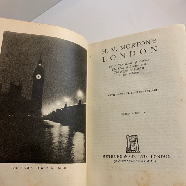 Mid-Century Modern 1940s 1945 H. V. Morton's London Book For Sale - Image 3 of 11