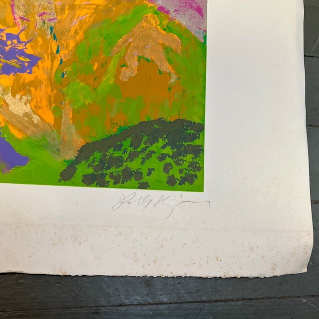 Contemporary Original Lithograph by Robby Krieger “She Lives on Love Street” 31/300 For Sale - Image 4 of 6