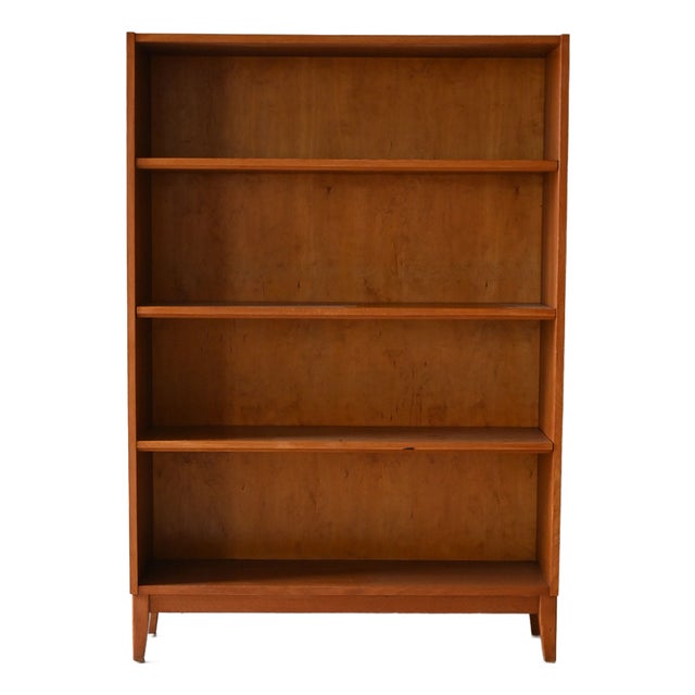 Vintage Scandinavian Oak Bookcase, 1950s For Sale