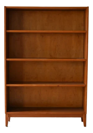 Vintage Scandinavian Oak Bookcase, 1950s