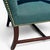 Wood Vintage Chippendale Mahogany Lolling Chairs – Pair Upholstered Armchairs – Stow & Davis For Sale - Image 7 of 10