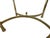 Italian Vintage Italian Regency Brass Labarge Ottoman Footstool Vanity Bench Harden For Sale - Image 3 of 14