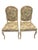 Vintage Faux Bois Carved Side Chairs in Botanical Upholstery, a Pair For Sale In Naples, FL - Image 6 of 9