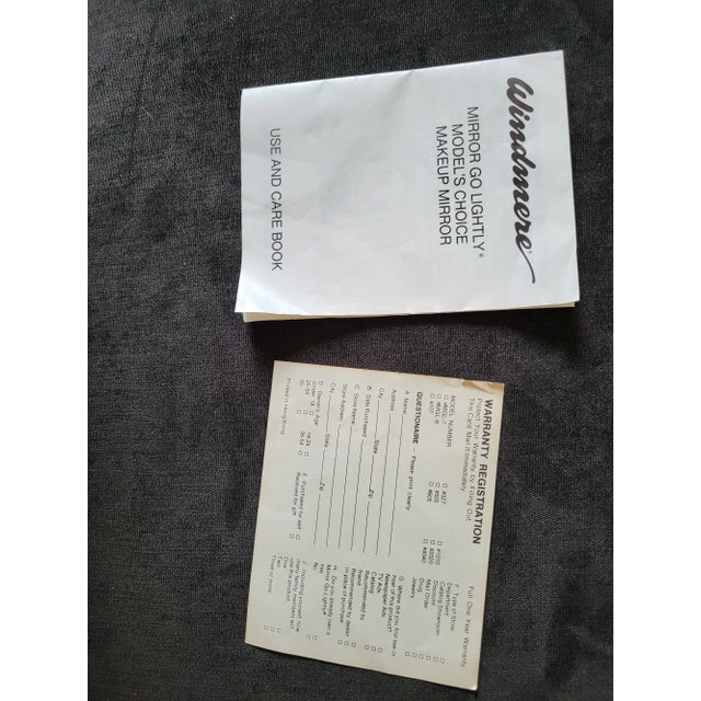 1990s Vanity Lighted Make Up Mirror With 2 Sided Swivel Magnification For Sale In Chicago - Image 6 of 7