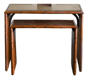 Vintage Coffe Table in Bamboo