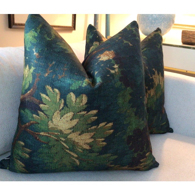 Dedar Schwarzwald in Verdure 18" Down Filled Pillow - Single For Sale - Image 4 of 4