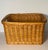 French Large Vintage French Market Handmade Wicker Basket For Sale - Image 3 of 6
