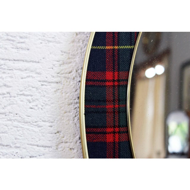 Scottish Fabric Mirror, 1960 For Sale - Image 8 of 12