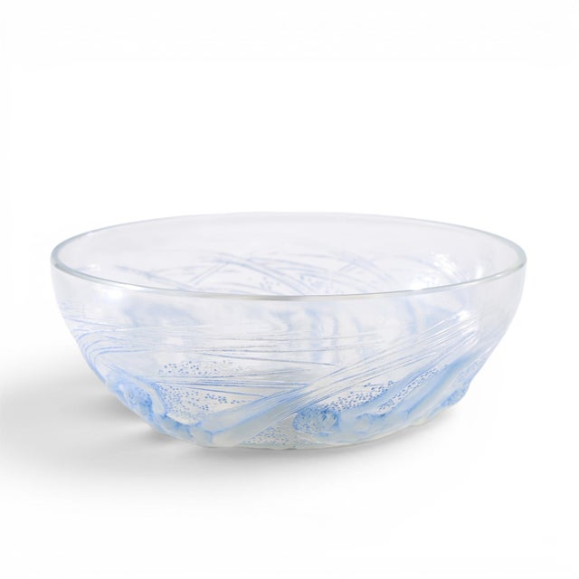 Rene Lalique Art Deco Calypso Opalescent Glass Bowl This bowl measures: 8.125 wide x 8.125 deep x 3 inches high Excellent...